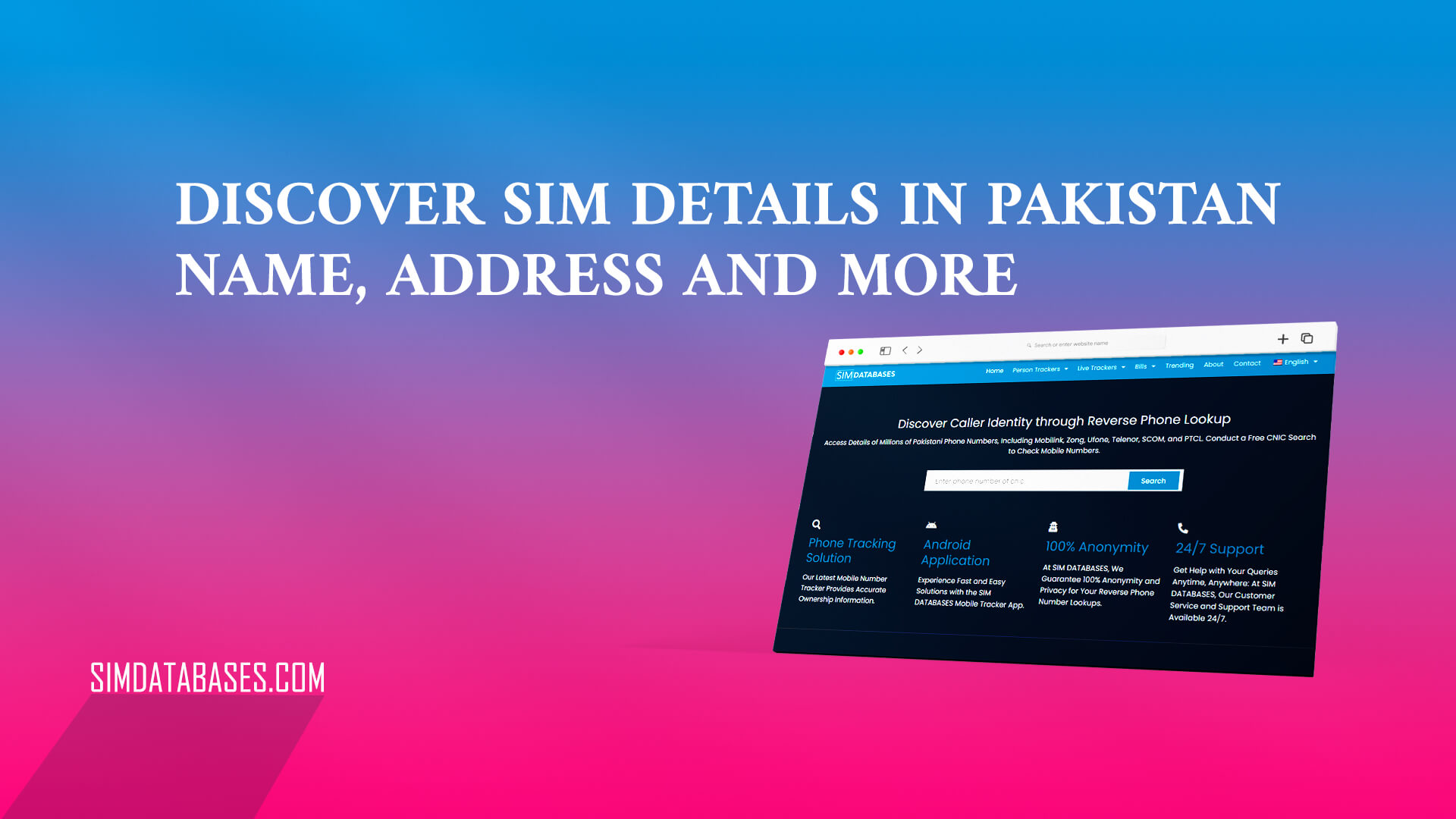 Discover SIM Details in Pakistan Name, Address and more