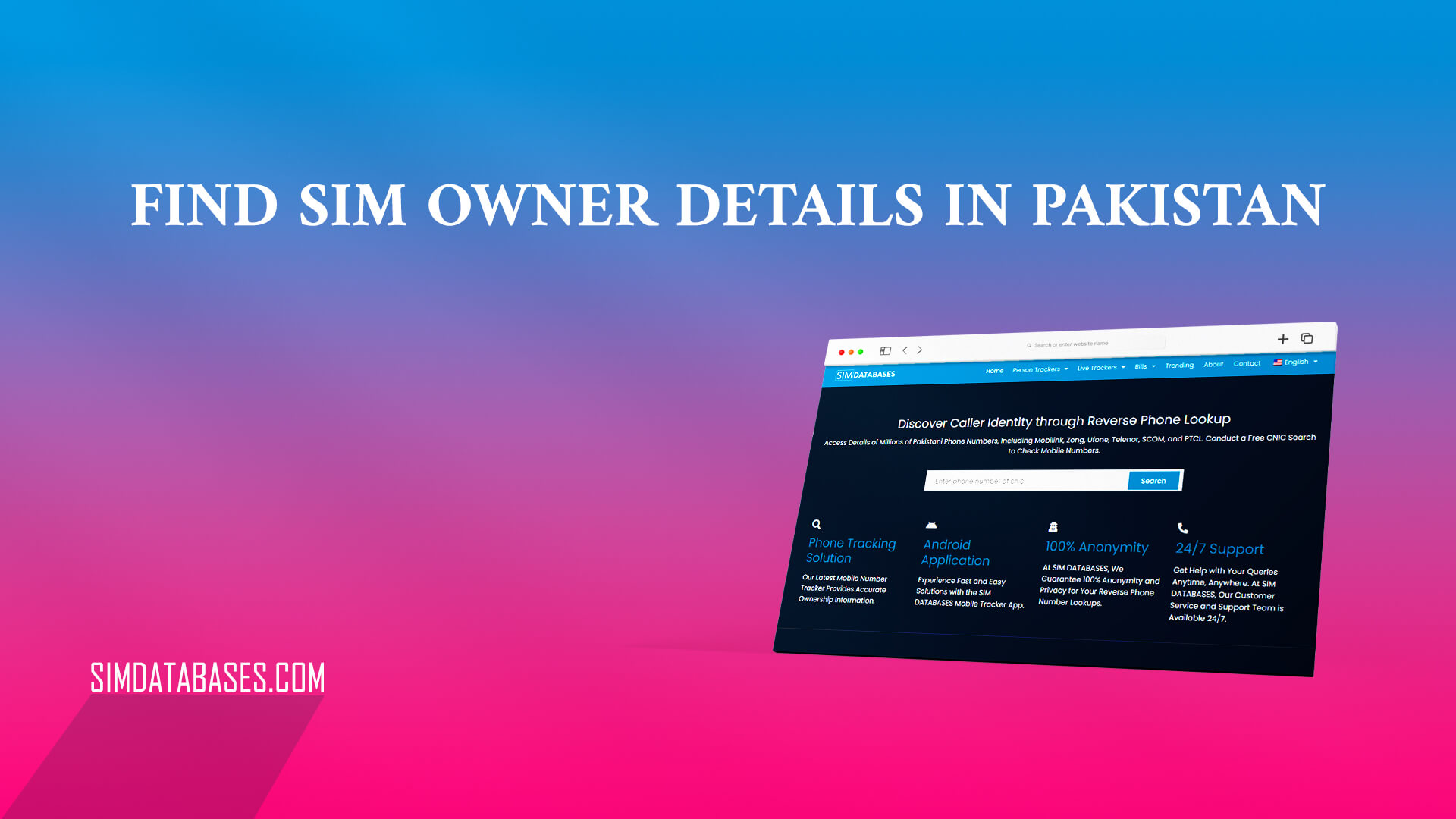 Find SIM Owner Details in Pakistan