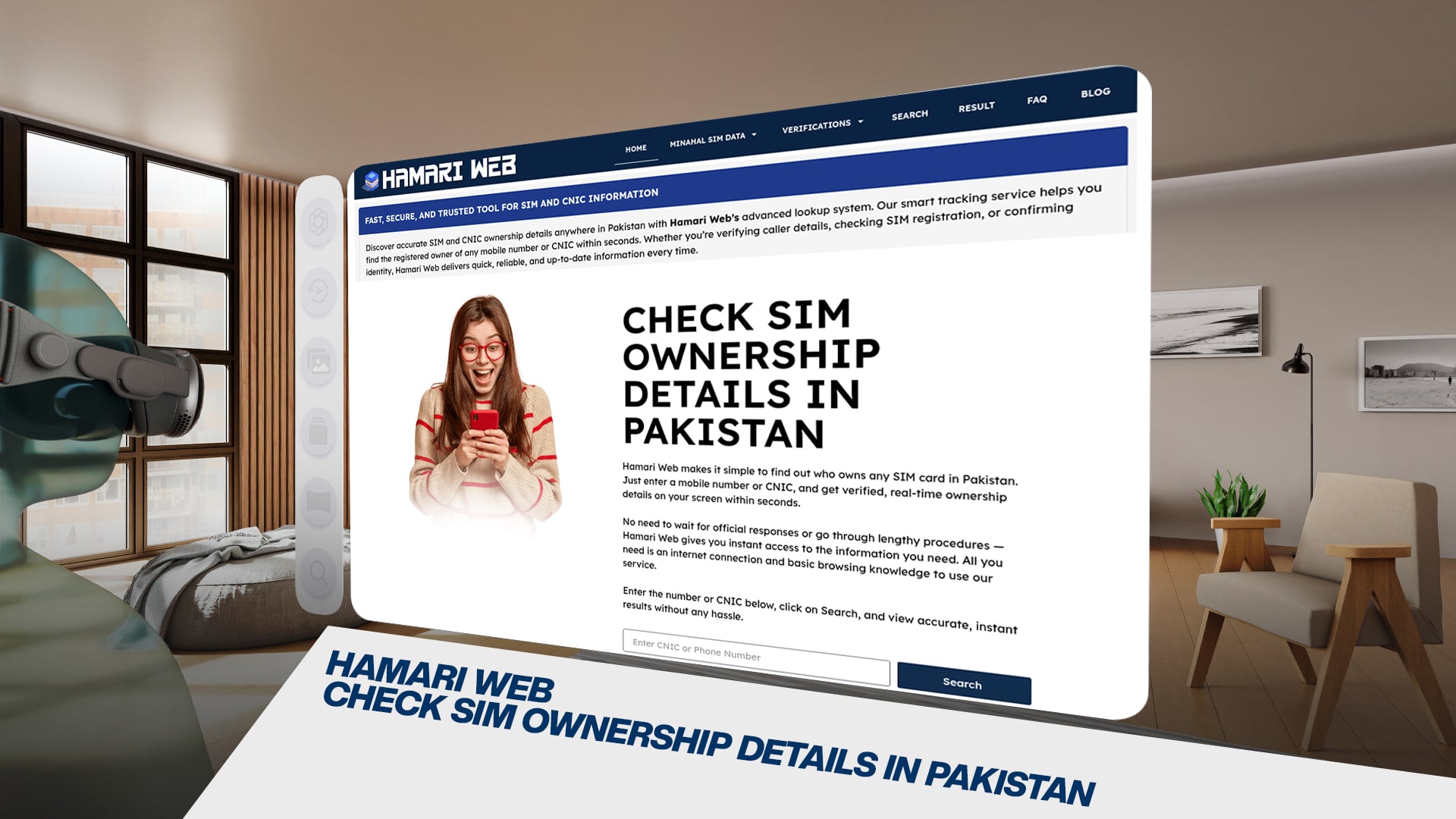 Hamari Web - Check SIM Ownership Details in Pakistan
